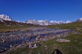 Pretty Snow Fed Stream at Our Camp Site