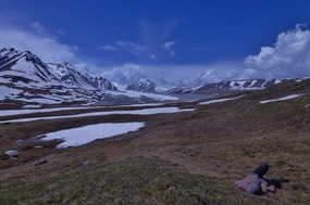 Potaniin Glacier, Base Camp