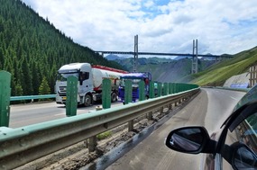 High Suspension Bridges Across the Tian Shan