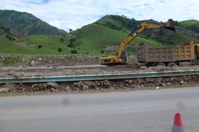 Repair Work on the Road to Yining