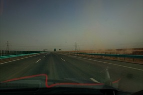 Dust Storm Toward Bachu