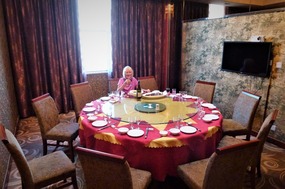Our Strange Banquet Room All to Ourselves!