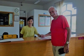 Alan With the Hotel Manager, Crown Inn