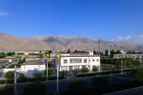 Dawn Light Over Tashkorgan From the Hotel Roof