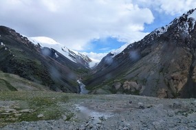 Down the Khunjerab Pass Into the Hunza Area 