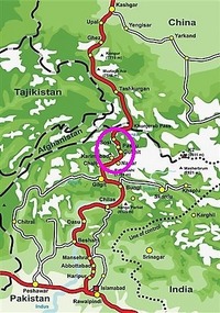 The Karakoram Highway Through the Hunza Valley