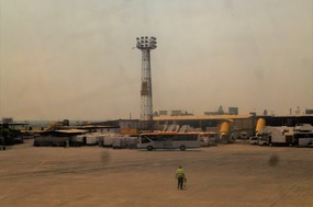 Control Tower at Dusty Islamabad Airport