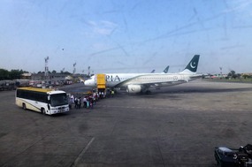 PIA Flight Boarding at Benazir Bhutto Airport