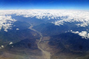 The Famous Indus River & the Tip of Nanga Parbat