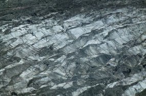 Close up of the Morrain in Hopar Glacier