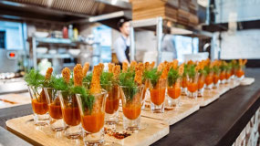 Interesting Shot Glass Entree, Ogonek