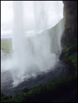 Behind a waterfall 