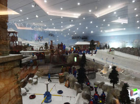 Indoor ski slope in the Mall of the Emirates