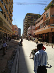 Looking for our hotel in Dar es Salaam