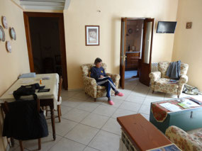 Living room of our apartment