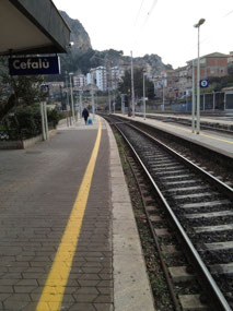 Train station in Cefalu
