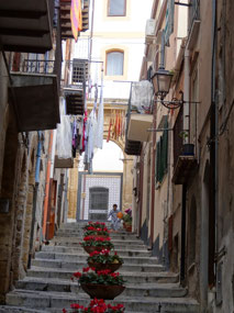 There are a lot of steps in Cefalu