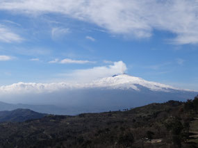 First glimpse of Mt. Etna