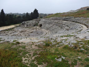 Greek amphitheater at Siracusa