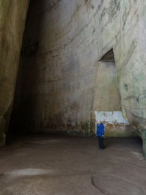 Inside the ear, giving perspective