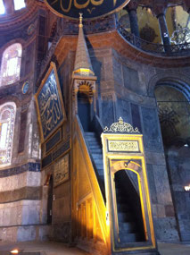 16th century Mimbar (pulpit) in Hagia Sophia