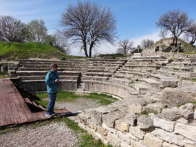 The Odeon used by the Romans for civic discourse