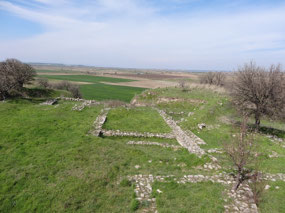 The plains below Troy where the Greek army massed