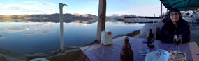 Pricey beer, priceless setting