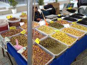A lot of choices in olives