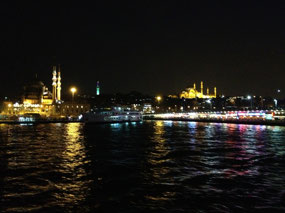 Galata Bridge on right; 