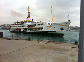 Our ferry, across the Bosphorus