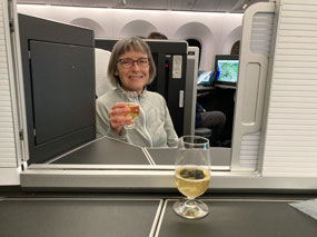 Settling into business class