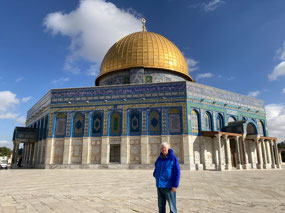 Unaccountably, blue skies over the Dome