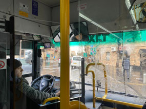 Glad we were on the bus and not walking