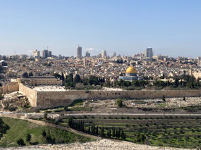 Temple Mount from the Mount of Olives