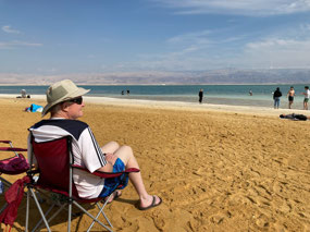Chilling on the beach