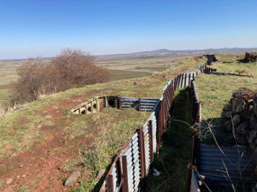 Trenches from 1973 above the Valley of Tears