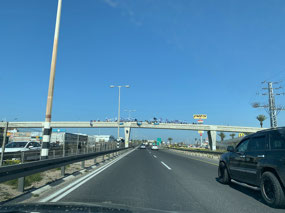 Protests on the way to Akko
