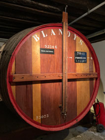 The biggest barrel in the wine shed