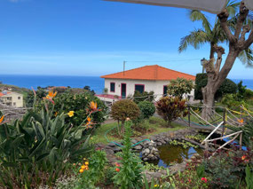 The view from our table at A Chave Restaurante