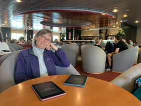 Comfy ferry lounge