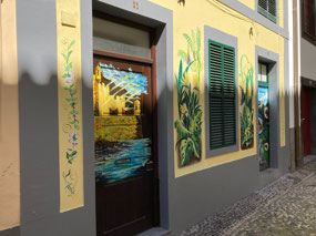 Murals on Rua de Santa Maria