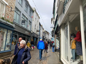Typical street in St. Ives