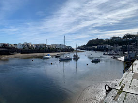 The harbor in Porthmadog