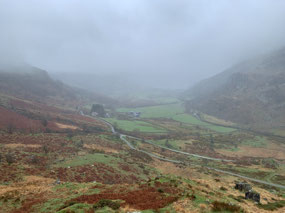 On the road northwest, beautiful but a bit wet