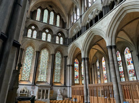 Really nice stained glass in Salisbury Cathedral