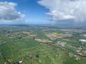 Better weather on takeoff from Dublin today