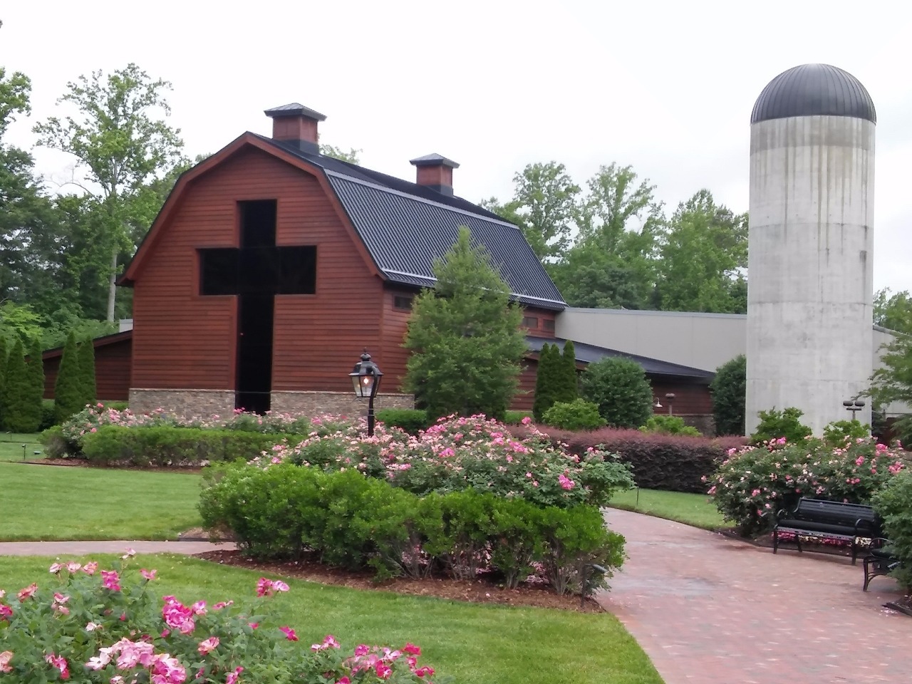 cross at sunset - The Billy Graham Library