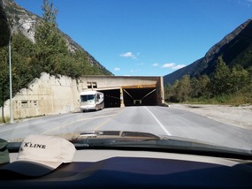 Avalanche sheds over the highways