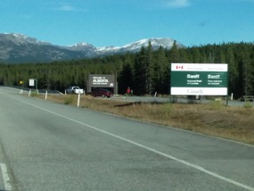 Crossing the provincial border from BC to Alberta